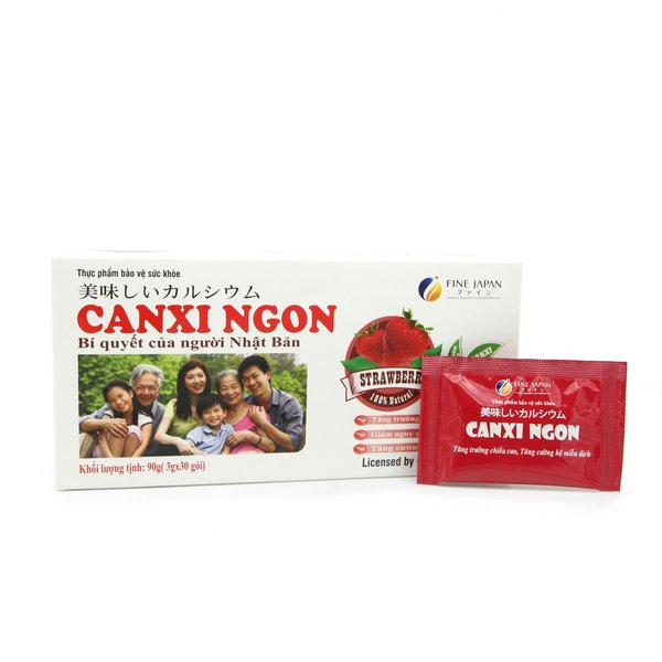 Thực phẩm bảo vệ sức khỏe Fine Canxi Ngon Vị Dâu