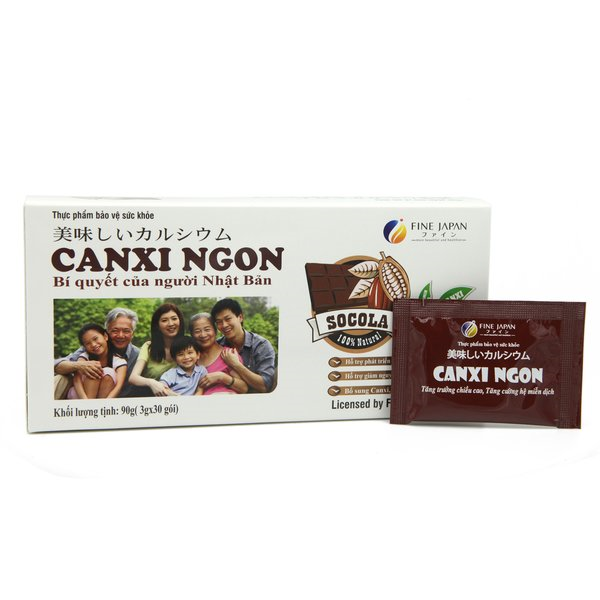 Thực phẩm bảo vệ sức khỏe Fine Canxi Ngon Vị Socola